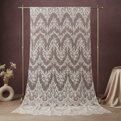 Floral Eyelet Fabric