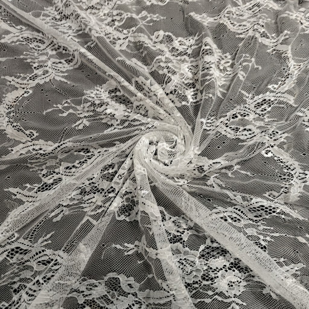 Floral Eyelet Fabric