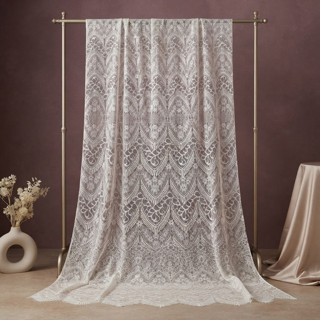 Floral Eyelet Fabric
