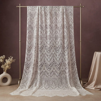 Floral Eyelet Fabric